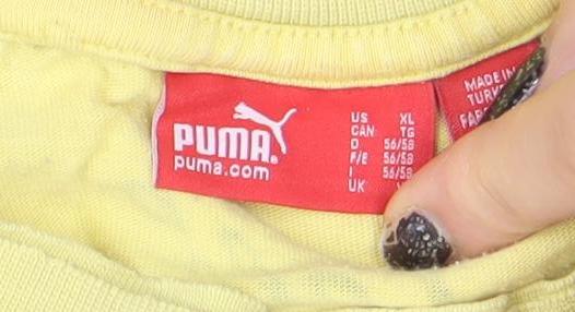 Puma Men’s Yellow XL Pelé Graphic Short Sleeve T-Shirt