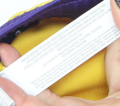 Additional view of NBA boys’ yellow los angeles lakers james 23 athletic basketball shorts 7-8y