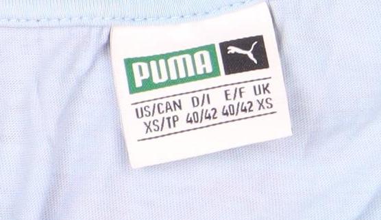 Mens UK Size XS PUMA Blue Cotton T-Shirt