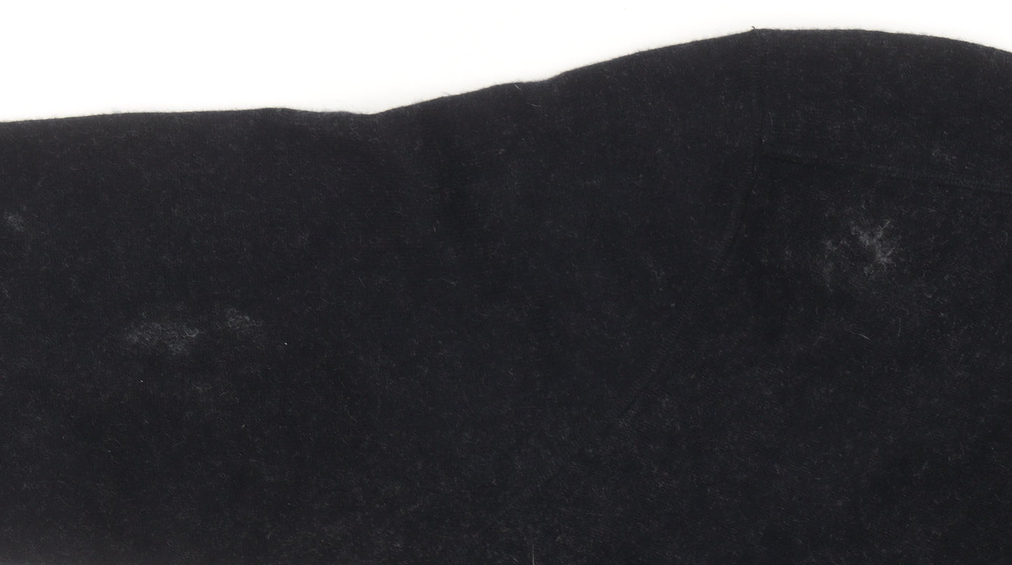 Burberry Men's Black XL Cashmere Full Zip Jumper