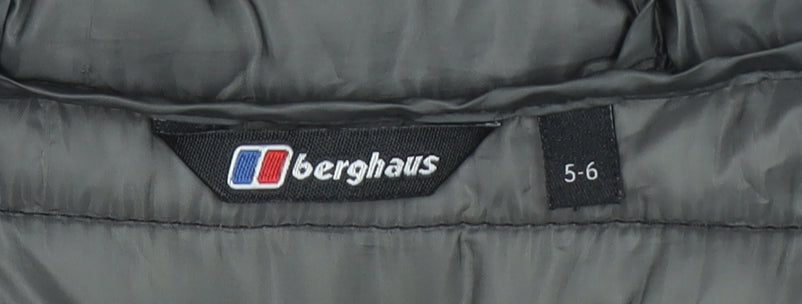 Berghaus Boys Black 5-6 Years Hooded Puffer Jacket Lightweight Winter Coat