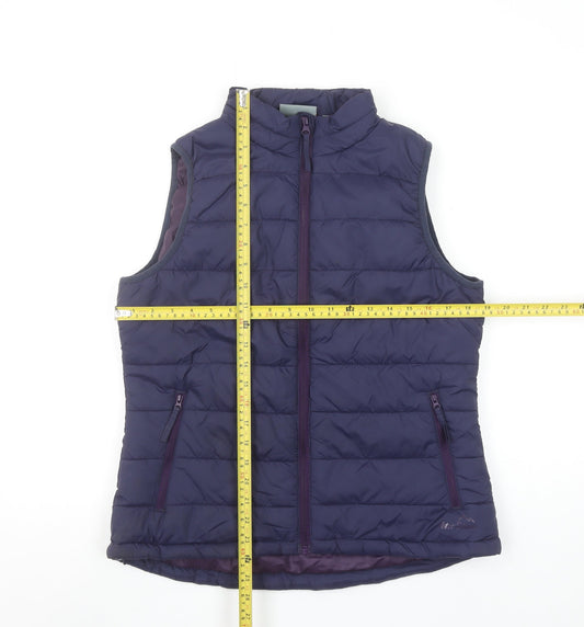 Peter Storm Women Purple Size 10 Puffer Waistcoat Gilet Bodywarmer