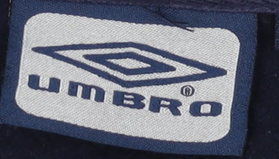 Umbro Men's Blue XL Track Jacket Hooded Full Zip Activewear