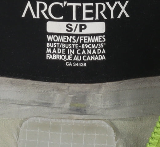 Arc'teryx Women's Yellow Waterproof Hooded Rain Jacket Size S