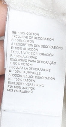 The North Face Women's Ivory Cropped Cotton T-Shirt XL