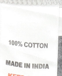 Peter Storm Men’s Grey Union Jack Graphic Cotton T-Shirt Size M