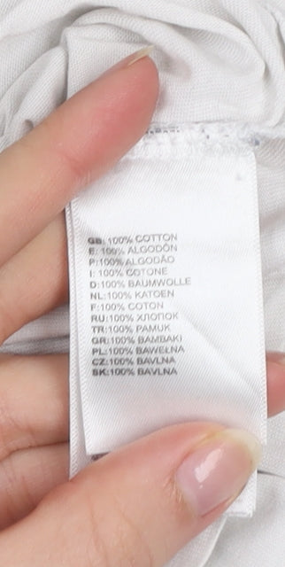 The North Face Men's White Cotton Short Sleeve Crew Neck T-Shirt M