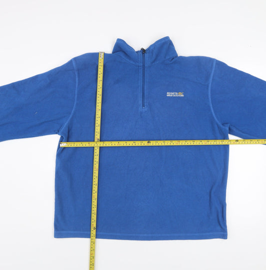 Regatta Men's Blue XL Fleece 1/4 Zip Pullover Sweatshirt