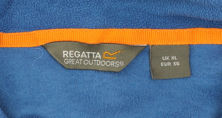 Regatta Men's Blue XL Fleece 1/4 Zip Pullover Sweatshirt