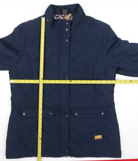 Trespass Womens Blue Quilted Mid-Length Jacket Size XL UK 16