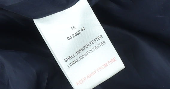 Peter Storm Womens Red Black Hooded Waterproof Rain Jacket Size 16