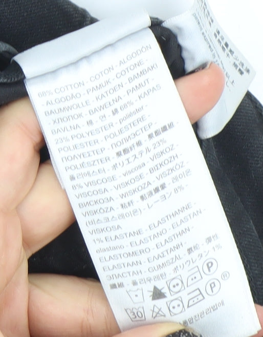 Levi's Women's Black 711 Skinny Jeans Size 29 Mid Rise Stretch Denim