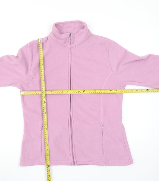 Peter Storm Womens Pink Fleece Full Zip Jacket Size 14