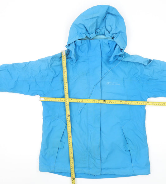 Mountain Warehouse Womens Blue 3-in-1 Waterproof Hooded Jacket UK 12