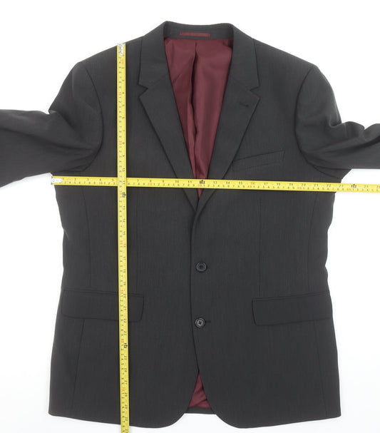 Fellini Traveler Men's Grey 44L Long Blazer Jacket