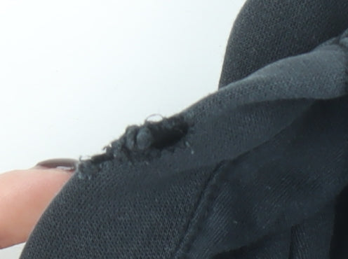 Nike Women's Black XS Pullover Hoodie Cotton Blend Kangaroo Pocket