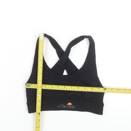 Ellesse Women's Black Racerback Sports Bra Top Size 8