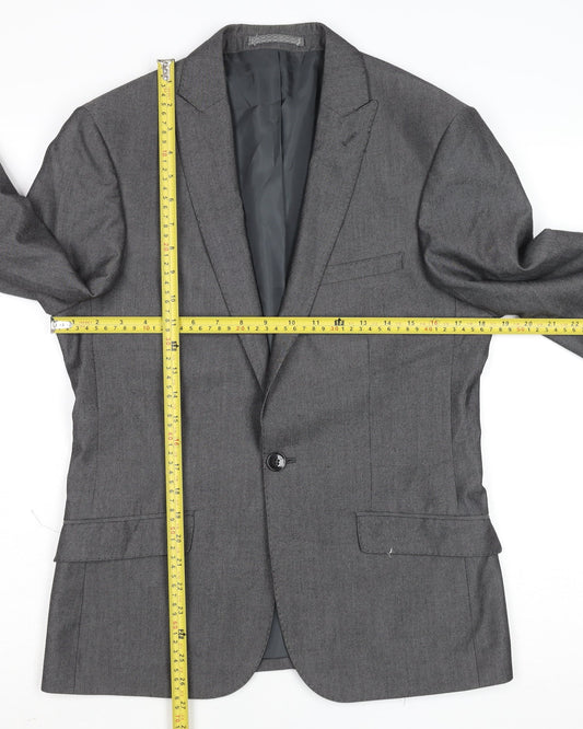 Marks and Spencer Men's Grey 36S Classic Single-Breasted Blazer