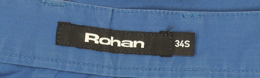 Rohan Men's Blue Cargo Trousers 34S Lightweight Quick Dry