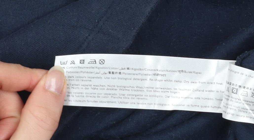 Jack Wills Women's Navy Blue Crew Neck Pullover Sweatshirt UK 10