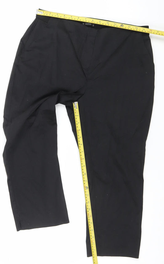 Dunnes Women’s Black Size 14 Straight Leg Trousers