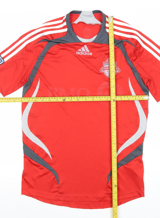 Adidas Men’s Red Toronto FC Football Shirt M Short Sleeve Athletic Top