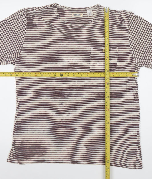 Mens UK Size XS Farah Beige Cotton T-Shirt