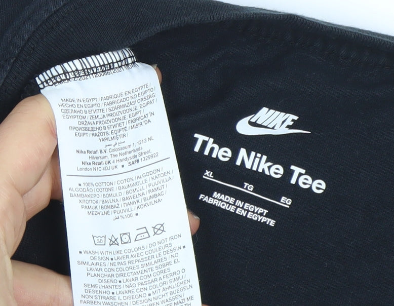 Nike Men's Black XL Cotton Crew Neck Short Sleeve Sports T-Shirt