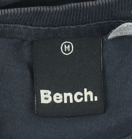Bench Men's Black Medium Logo Graphic Cotton T-Shirt