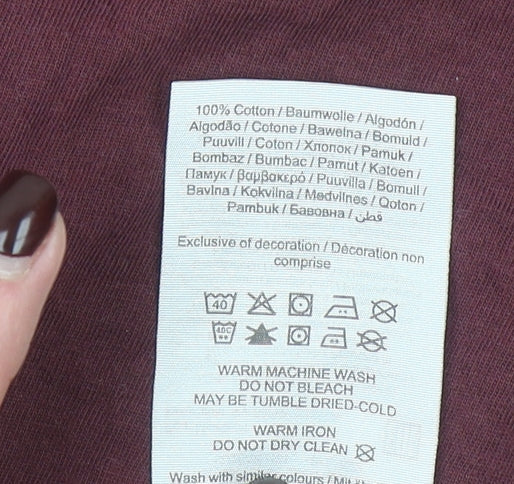 Jack & Jones Men's Brown XL Logo Crew Neck Cotton T-Shirt