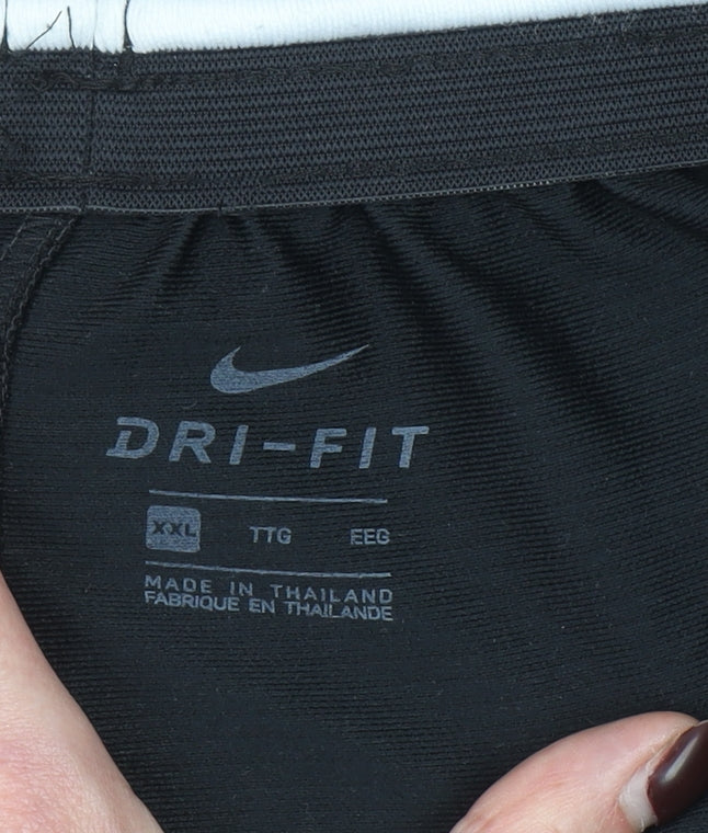 Nike Men's Black XXL Dri-FIT Athletic Shorts Lightweight Gym Wear