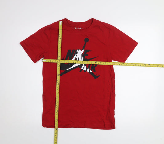 Nike Jordan Boys Red 12-13 Years Graphic Sports T-Shirt