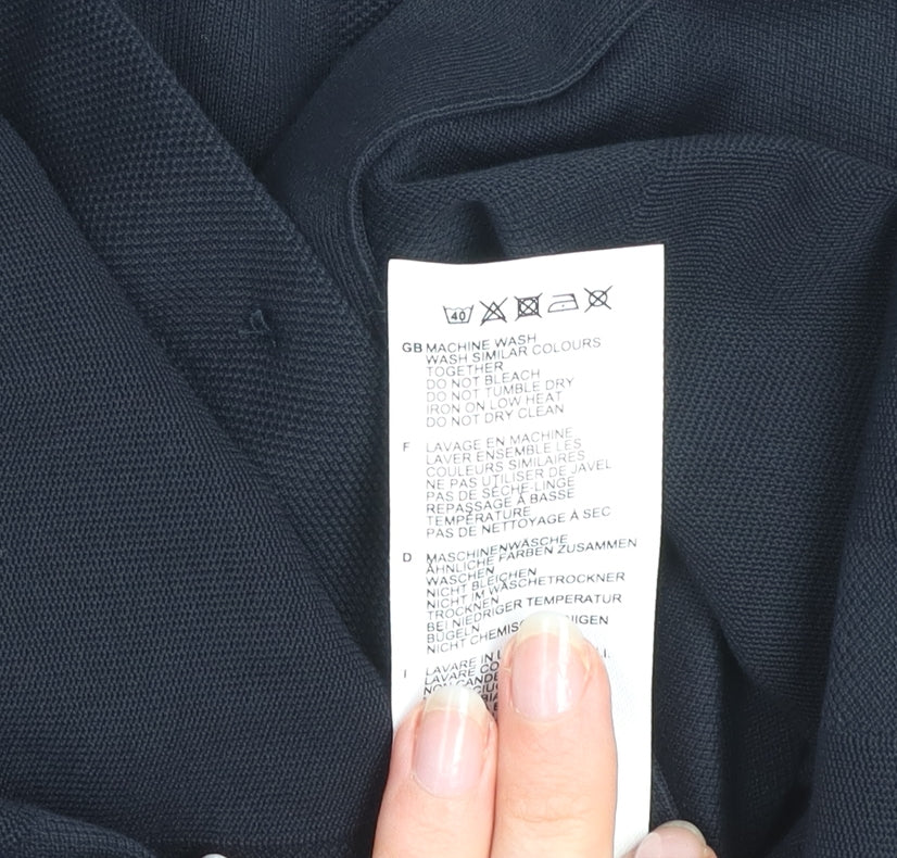 Fred Perry Men’s Black Cotton Short Sleeve Button-Up Shirt L