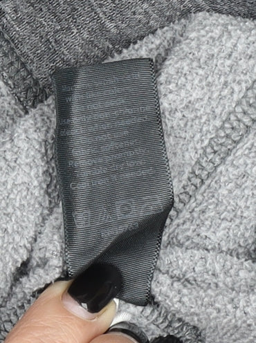 Champion Men's Grey L Full Zip Hoodie Jacket Fleece Lined Activewear