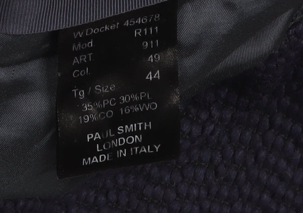 Paul Smith Women’s Blue Knee Length Pencil Skirt Size 16 Wool Blend