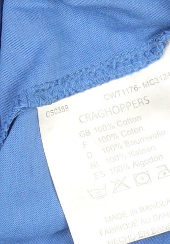 Craghoppers Women's Blue Explore Cotton T-Shirt Size 8
