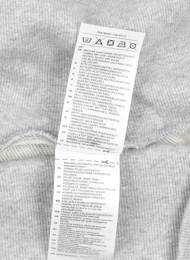 Adidas Womens Grey M Jogger Trousers Elastic Waist Side Stripes