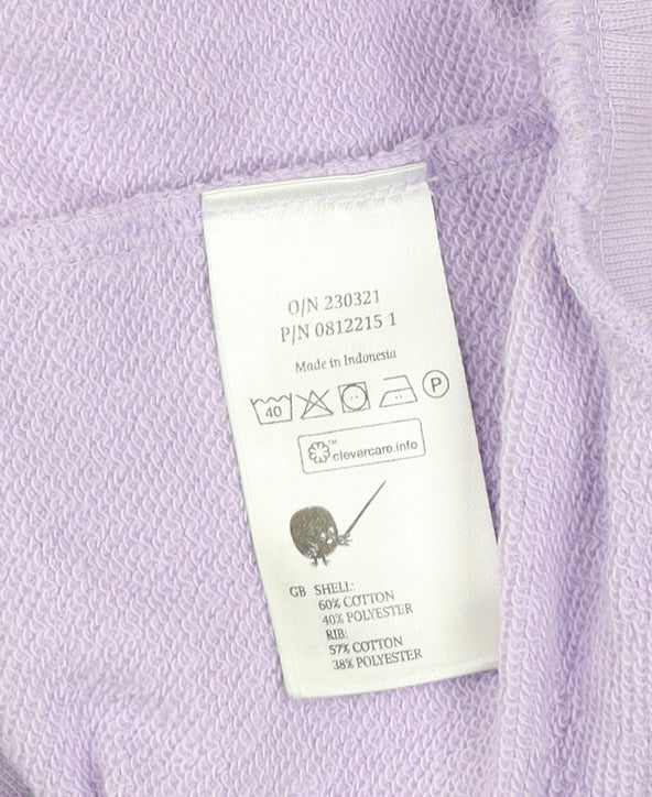 Monki Women's Purple Mock Neck Pullover Sweatshirt Size S