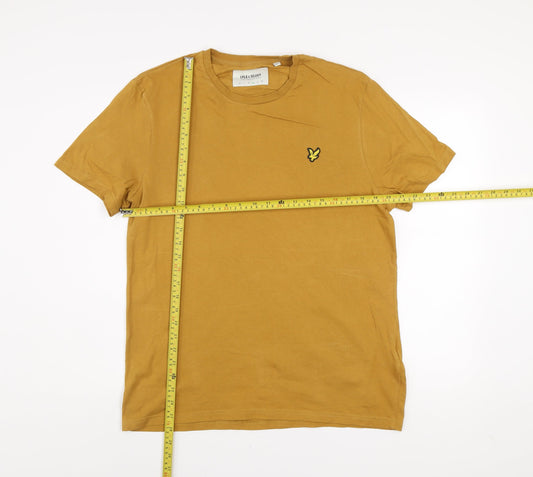 Lyle & Scott Men's Brown Organic Cotton Logo T-Shirt Size L