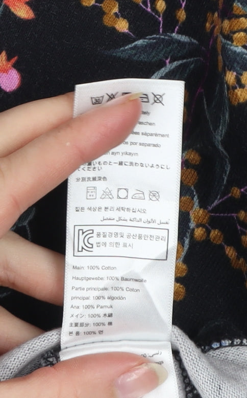 Joules Women's Multicoloured Floral Crew Neck Cotton Jumper UK 12