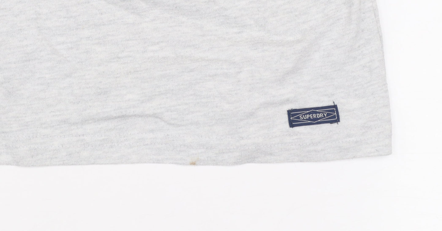 Superdry Men's Grey Sleeveless Tank Top Size M Casual Sports Vest