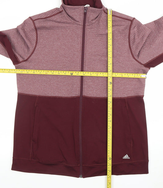 Adidas Men's Red XL Full Zip Training Sweatshirt