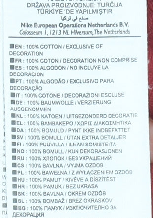 Nike Men's Red Graphic Short Sleeve T-Shirt Size L Standard Fit