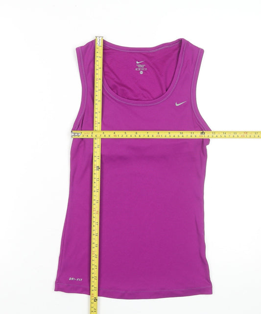 Nike Women's Purple Dri-FIT XS Tank Top Stretch Sportswear