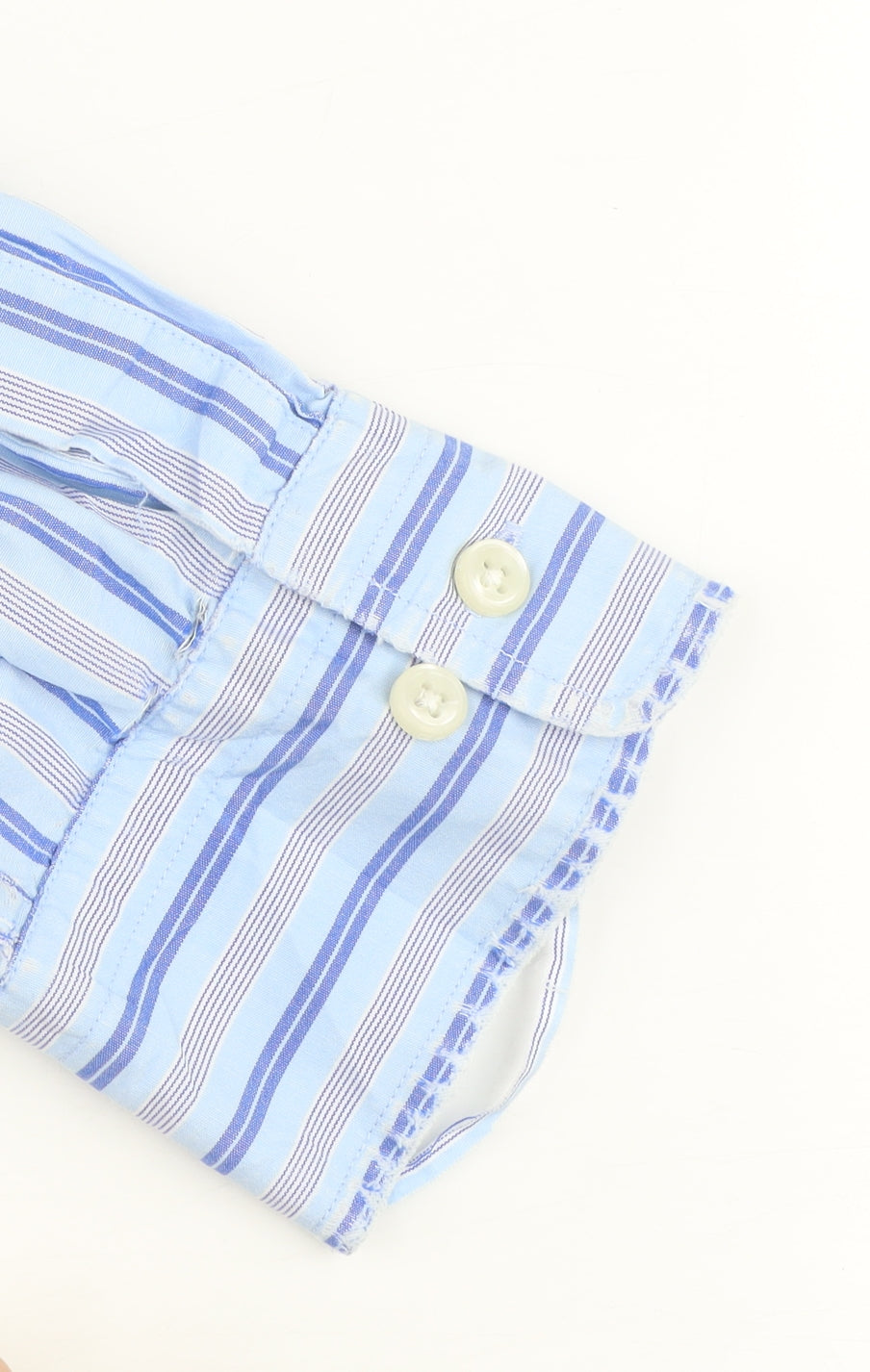 GANT Men's Blue Striped Long Sleeve Regular Fit Cotton Shirt XL