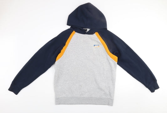 Mens UK XL Regular JACK & JONES Grey Pullover Hoodie