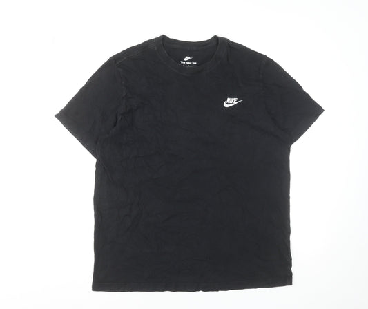 Mens UK Size L Nike Black Cotton T-Shirt