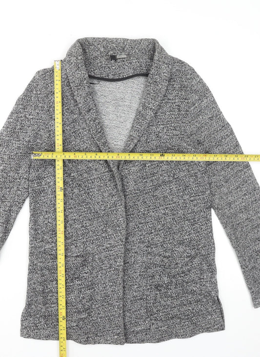 H&M Divided Women’s Grey Knit Cotton Blend Coatigan Size 8