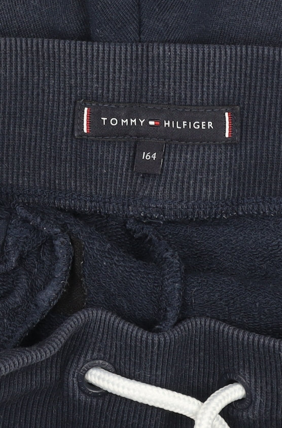 Tommy Hilfiger Boys Navy Sweat Shorts 13-14 Years Drawstring Waist