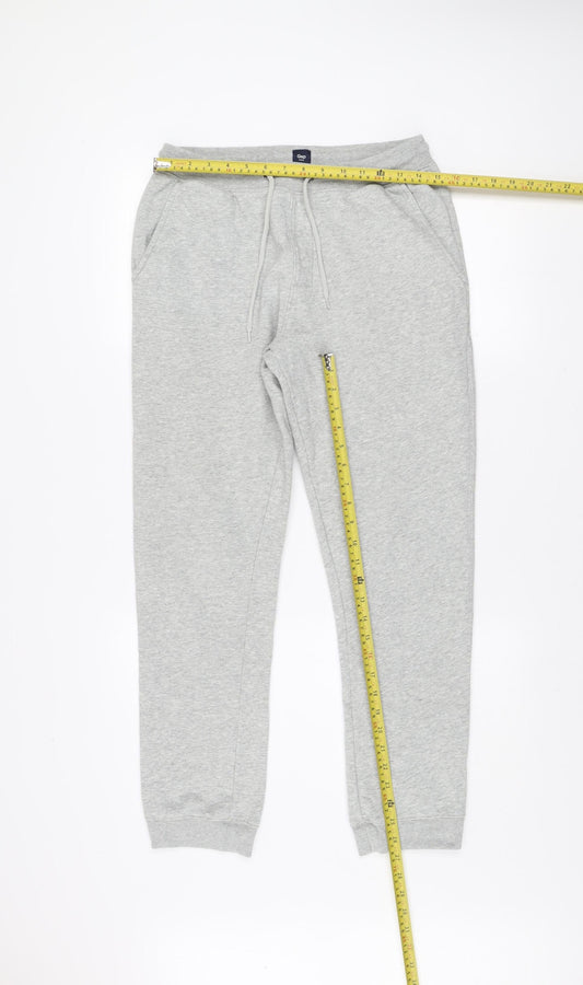 Gap Men Grey Small Fleece Sweatpants Joggers Regular Fit
